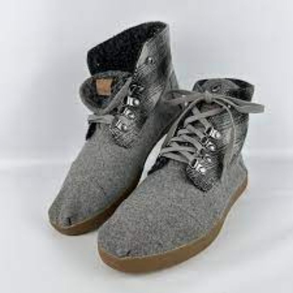 Toms Highland Botas Sherpa Lined Ankle Boot Size 6